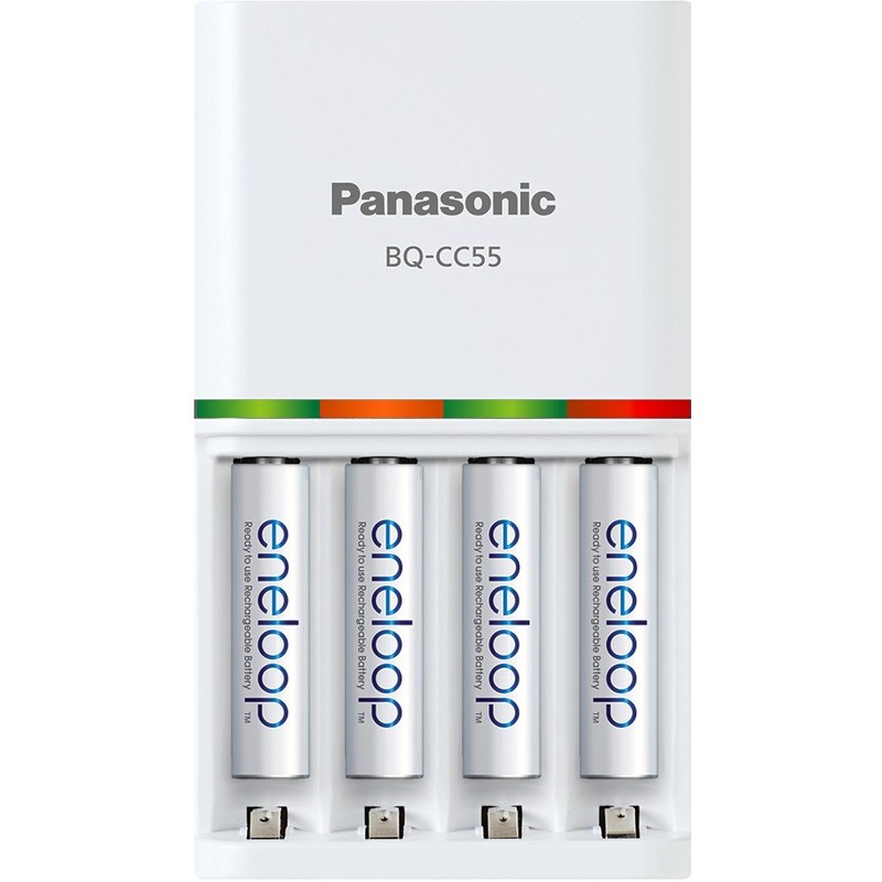 Panasonic K-KJ55MC84CZ Eneloop Power Pack; 8AA, 4AAA y batería Avanzada