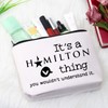 Hamilton Gift Broadway Music Cinema Zip Up Cosmetic Bag It's