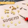 56Pieces Wood Burning Tips Number Symbol Wood Burning Tip Set