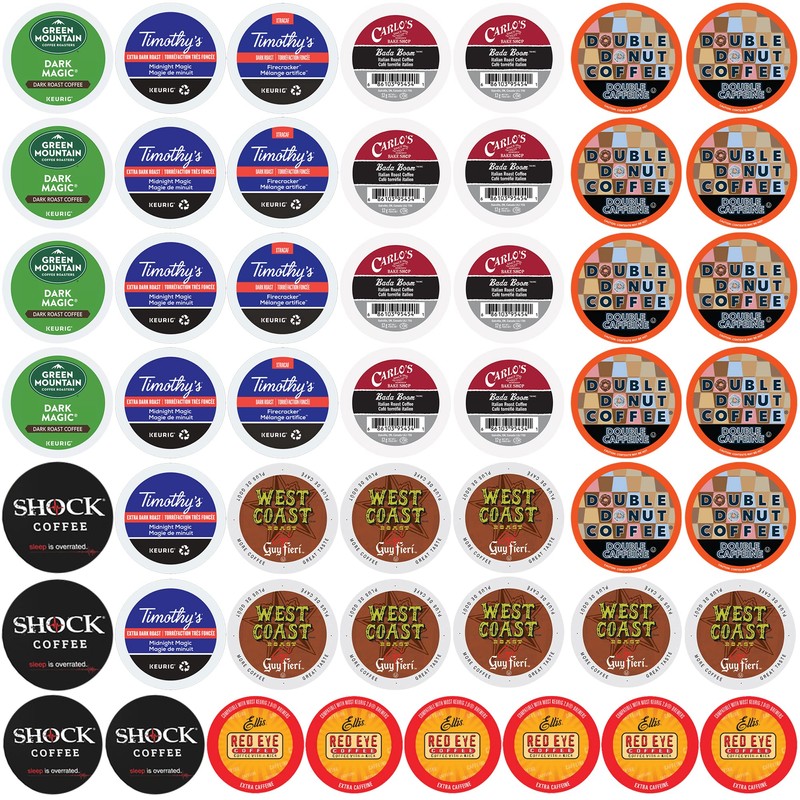 Perfect Samplers Extra Caffeine Extra Bold Coffee Single Serve Cups
