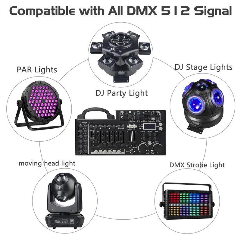 DMX Lighting Console, 240 Channels DMX 512 Controller for dj