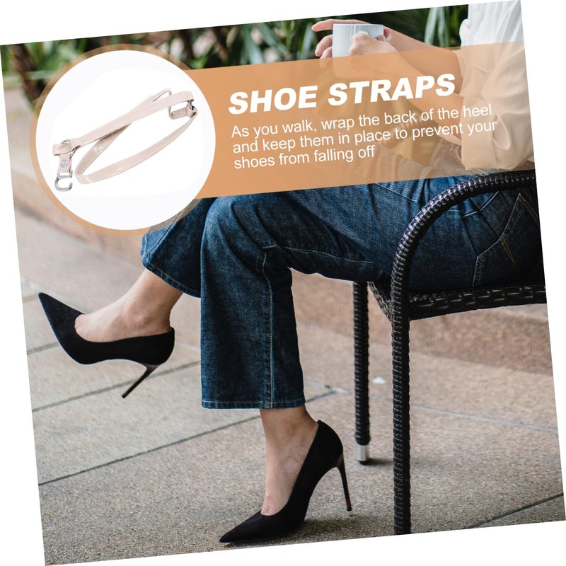 SAFIGLE 1pair High-heeled Shoe Straps Elastic Fixing Laces for Women