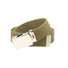 BC Belts Tan Web Belt with Buckle Military Style