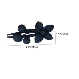 Vaguelly 3pcs Flower Hair Clips for Women Sturdy Hair Accessories Elegant French Design Clamps for Weddings and Birthdays