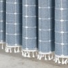 MitoVilla Boho Small Stall Shower Curtain 36 x 72, Blue