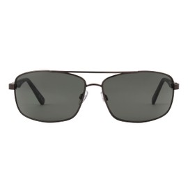 Dockers Men's Alpha Sunglasses Navigator, Gunmetal, 65 mm