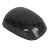 Gear Shift Knob Unlock Button Cover Carbon Fiber Shifter Lever