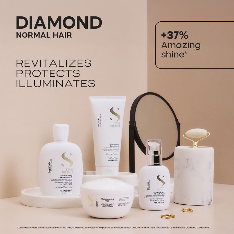 Alfaparf Milano Semi di Lino Diamond Illuminating Conditioner, 200 ml,