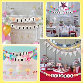 HFKPJRT 3 Inch Foam Circles for Crafts, 30 Pcs Round Styrofoam Discs with Letter Stickers and Hanging Wire for Friendship Bracelet Making, Blank Cakes and Decorations Sculpture Modeling, DIY Project