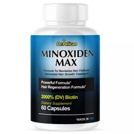 Dr. Pelican Minoxiden Max- Hair Support- 60 Capsules- Dr. Pelican
