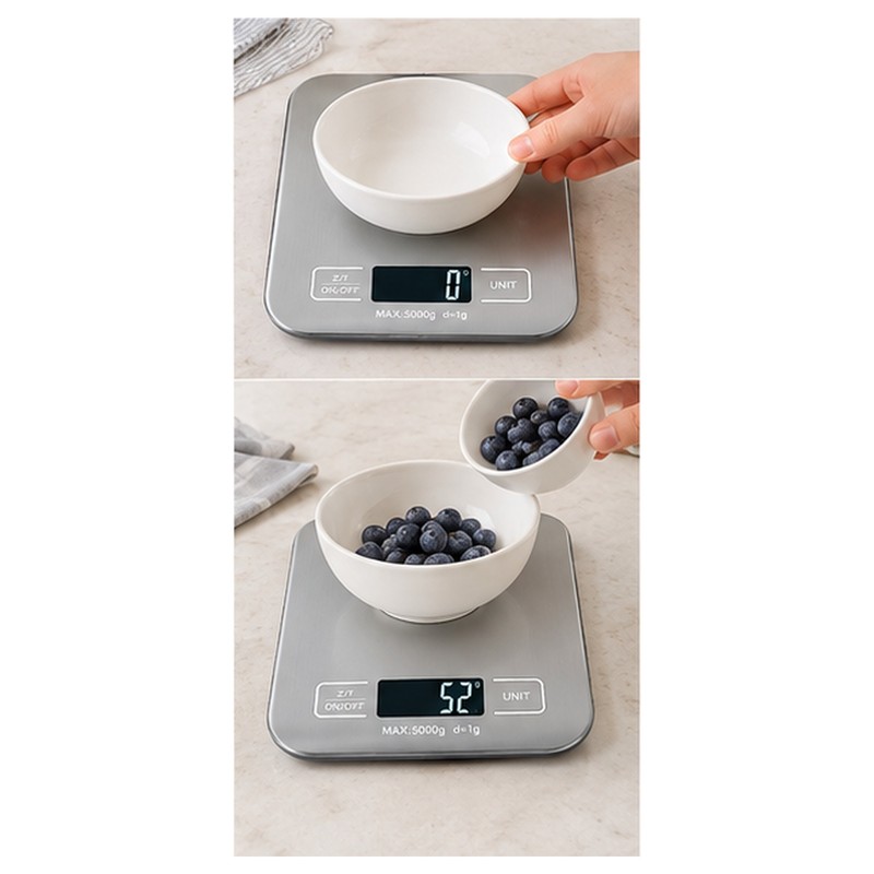 Digital Kitchen Scale, 1g Precision Food Scale with LED Display,