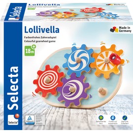 Selecta 62084 Lollivella Wooden Gear Toy 17.5 cm Multi-Coloured