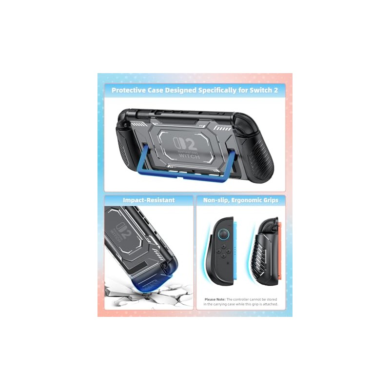 Switch 2 Controller Accessories Bundle (Black+Black)