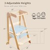 Foldable Toddler Tower Preassembled Kitchen Stool Helper, Folding Tower for