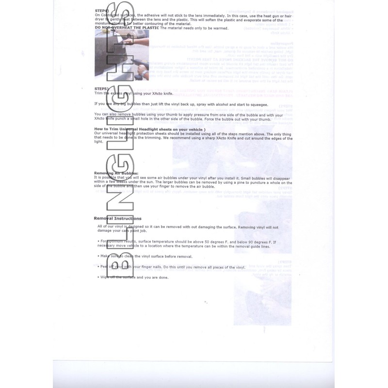 BlingLights Brand Tinted Protective Taillight Film Covers Compatible with 2007