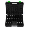 TecoTek 1/2" Drive Deep 6-Point Impact Socket Set, 21-Piece Spindle