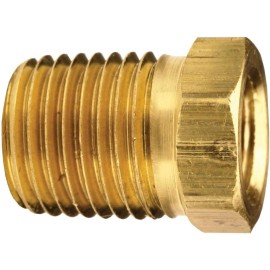 Dixon 3731612C Brass Reducer Hex Bushing 1" Male NPTF x 3/4" Fem NPTF
