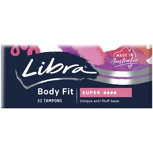 Feminine Hygiene & Period Care>Feminine Hygiene by BRAND>Libra Range Libra Tampons Body Fit Super 32