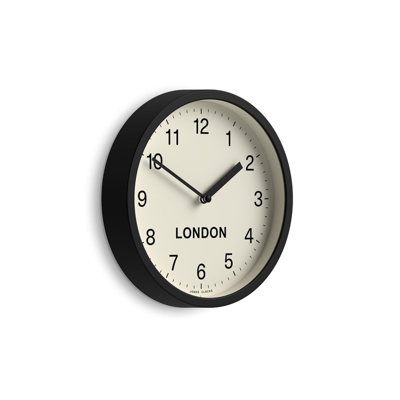 Jones Clocks® London Time Zone wall clock | Small modern