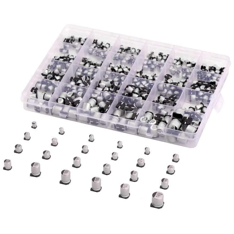 Cermant 24 Values 400 Pcs 1uF ~ 1000uF SMD Aluminum