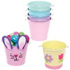 Baker Ross Pack of 5 Pastel Mini Tin Buckets AT579