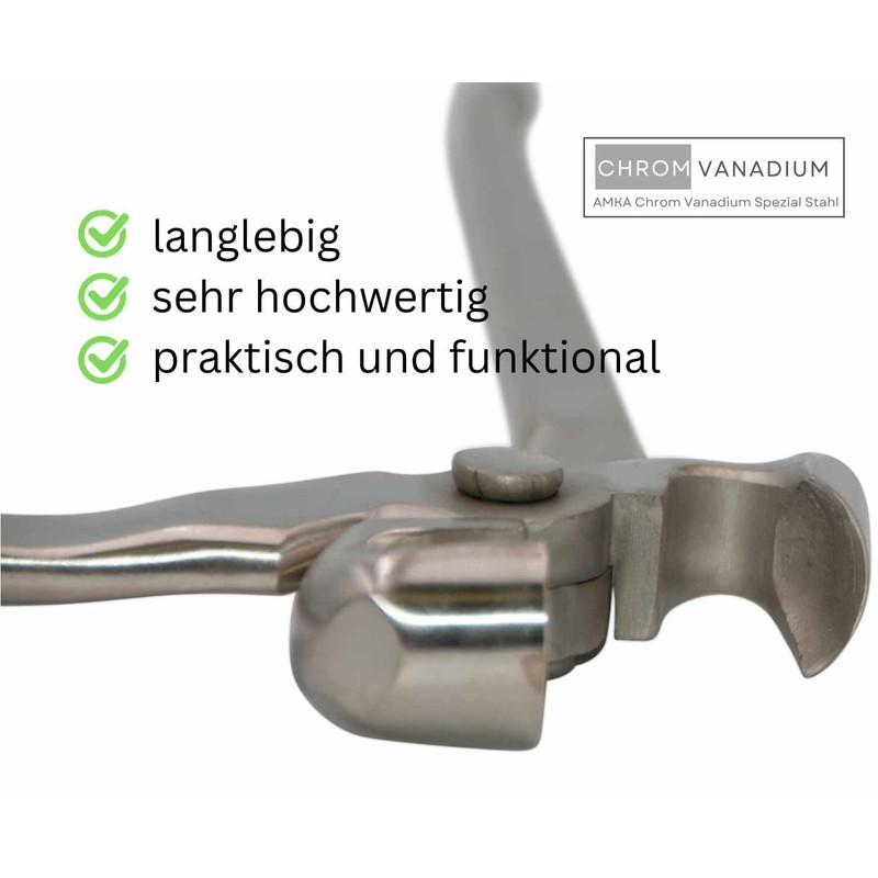 AMKA CV Hoof Cutting Pliers with Semicircular Jaws Chrome Vanadium
