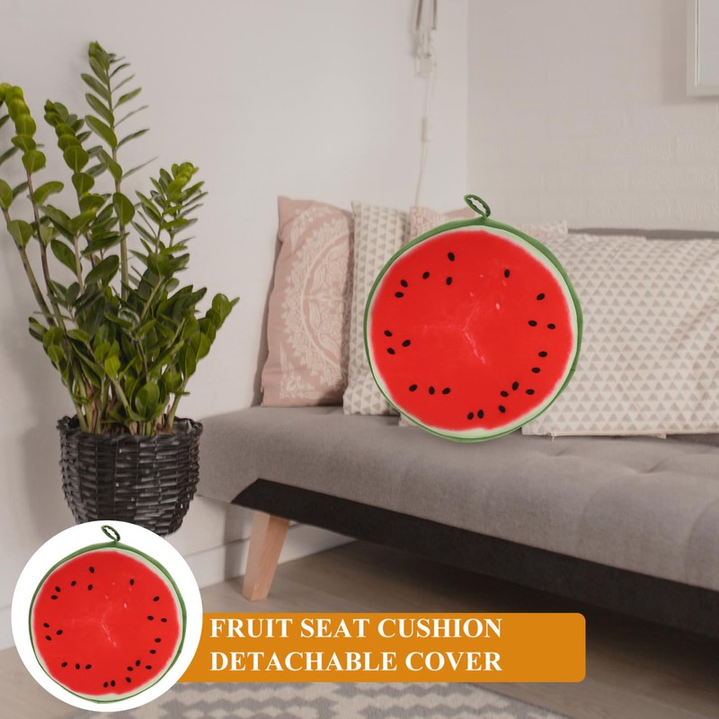 PACKOVE Watermelon Cushion Fruit Seat Cushion 3D Print Decorative Cushions