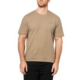 HUGO, Austin Ribbed T-Shirt, Fallen Rock Beige, M