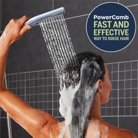 Waterpik High Pressure Handheld Wand and Rain Shower Head Combo with 8-Foot Long Metal Hose, BodyWand Spa System with 7 Spray Modes for Hair and Body, Chrome