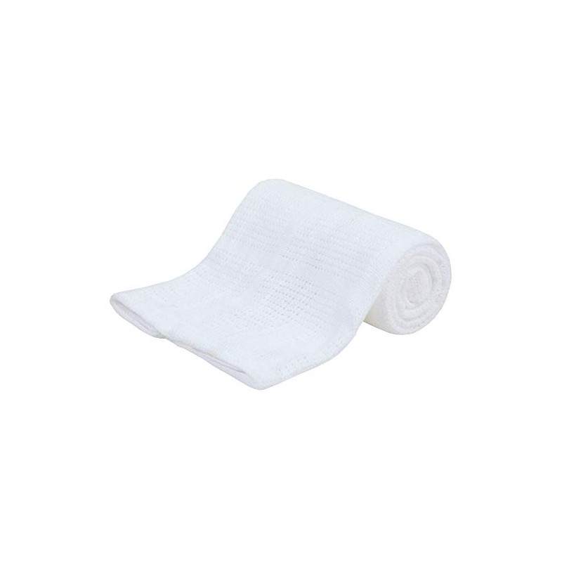 STCompany 90 x 70cm 100% Cotton Cellular Baby Blanket (White)