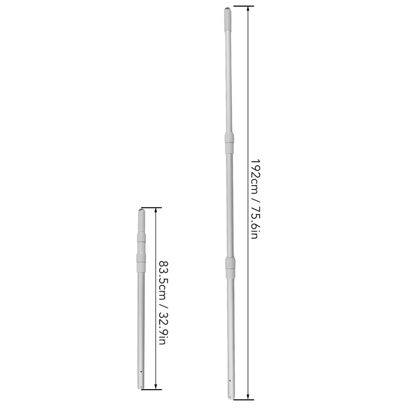 Swimming Pool Pole Aluminium Alloy Telescopic Pool Pole Thickened Pool