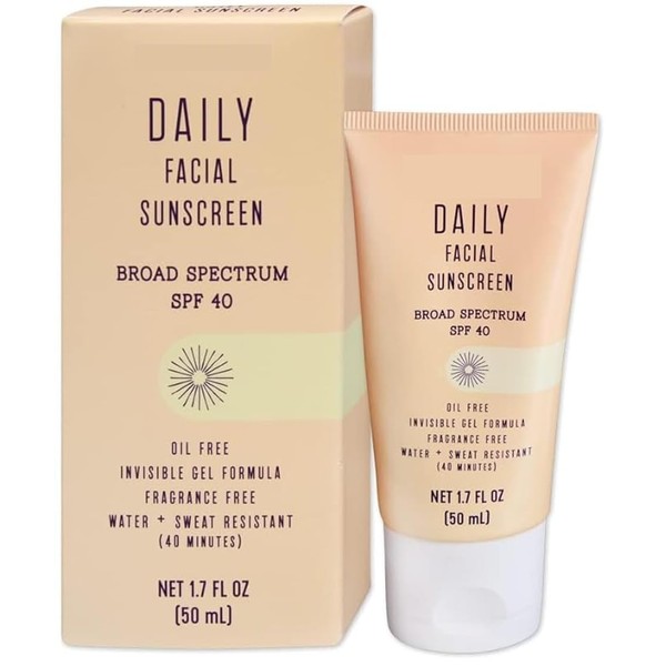 T'J's Daily Facial Sunscreen Broad Spectrum SPF 40 Oil Free