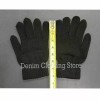 Unbranded Lot of 4 Pairs Black Warm Winter Magic Gloves