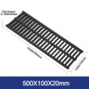 20 Inch Polymer Resin Trench Drain Grate, 7.87 Inch Wide