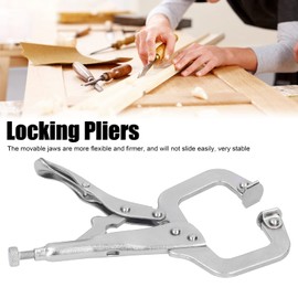 C-Shaped Locking Pliers, Alloy Steel 6" Clamp, Multi-functional, Anti-Rust Design, Quick Clamp Fixing Welding Tool, Woodworking Application Range