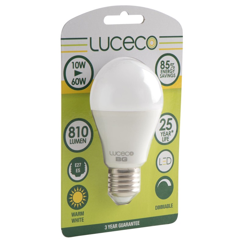 Luceco A60 E27 Edison Screw 10 W LED 2700 k