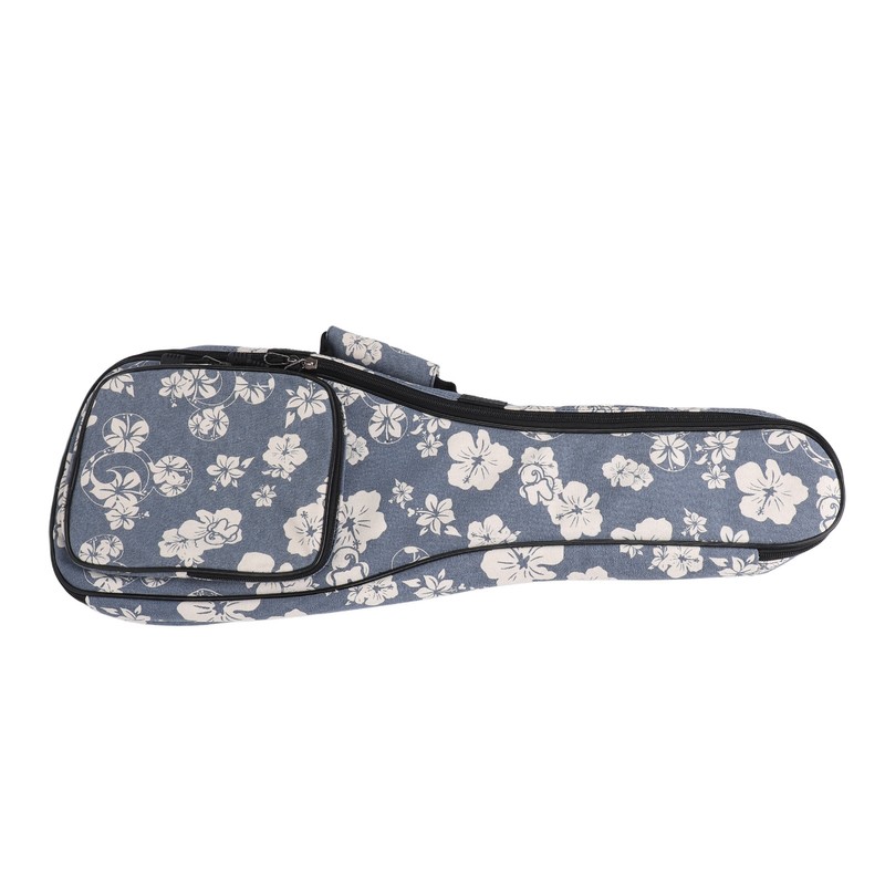 Ukulele Case Backpack Hawaiian Hibiscus Flower Pattern Thickened Ukulele Padded