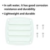 LEQMG Nylon Louvered Thru Vent,Plastic White Flush Marine Boat Vent,Free