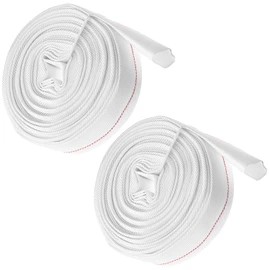 QWORK 2 Pack Backwash Hose 2" ID x 100 FT, Flexible Discharge Fire Hose for Pool Garden Vehicle Cleaning