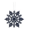 Christmas Concepts® Pack of 12-10cm Glitter Snowflake Hanging Decorations -