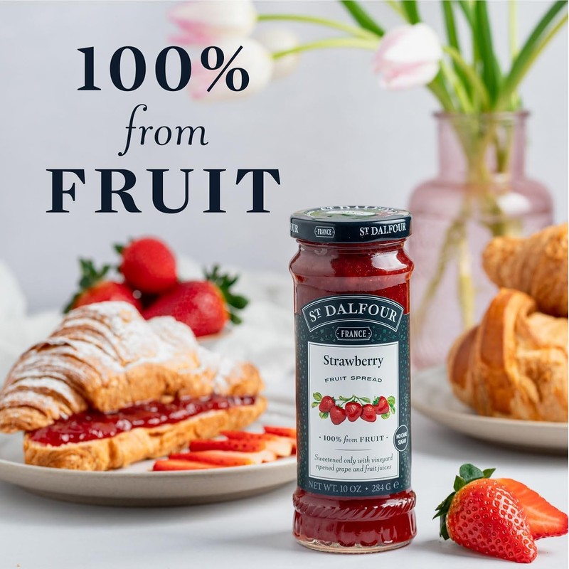 St. Dalfour Strawberry Fruit Spread - 10oz - 100% from
