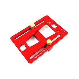 Accurate Red/Blue Aluminum Alloy Dovetail Scriber Dovetail Marking Gauge Wood Joints Tenon Template Woodworking Measurement Tools Workmanship (Color : Red)