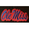 Ole Miss Rebels Vintage Embroidered Iron On Patch 4” X