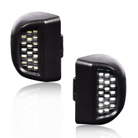 PIT66 License Plate Light, Compatible with 99-13 GMC Sierra 1500/99-14 GMC Sierra 2500HD 3500HD/07 GMC Sierra 1500 2500HD 3500HD Classic