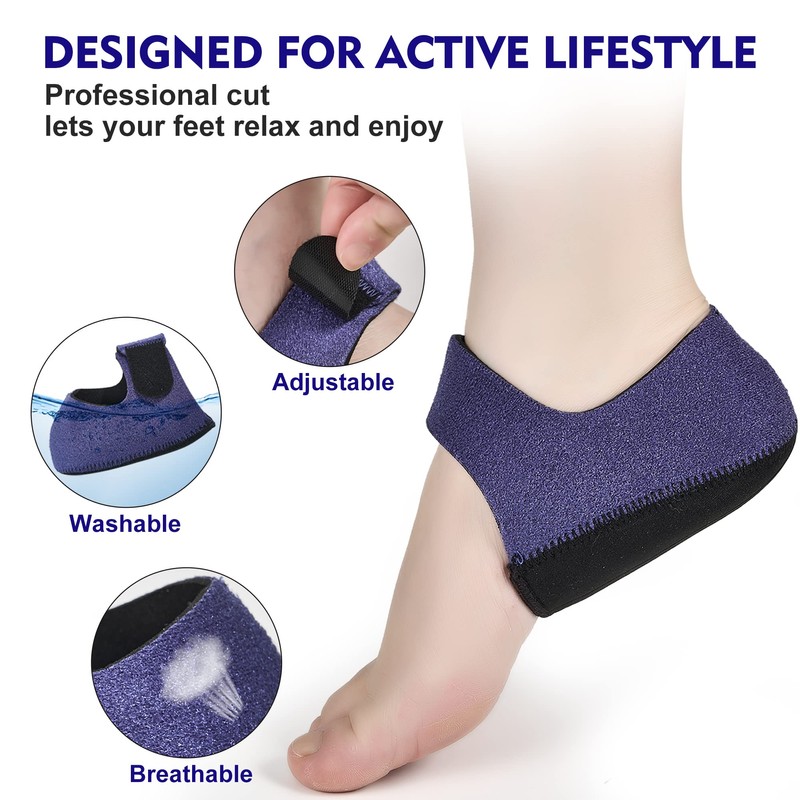 Heel Support, Heel Protection, Shock Absorption, Standing, Work, Sports, Heel