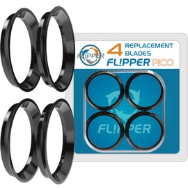 FL!PPER Pico 2 in 1 Magnetic Scrubber Scraper Aquarium Fish Tank Cleaner Replacement Blades - 4 Pack