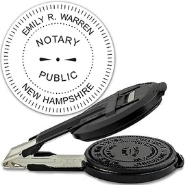MaxMark Insert Only for Notary Seal Round Embosser for New Hampshire State