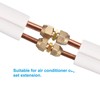 TA-VIGOR 2PCS Pipe Extension Joint Connector Set, Copper Pipe Coupling