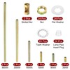 PATIKIL 1/8IP Thread 6 Size Lamp Pipe Kit with Lock