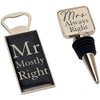 Mr Mostly Right & Mrs Always Right Bottle Opener &
